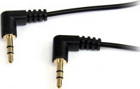 Startech.com Cable de Audio Estreo 3,5mm Delgado de ngulo Recto de 3 pies - M/M (MU3MMS2RA)